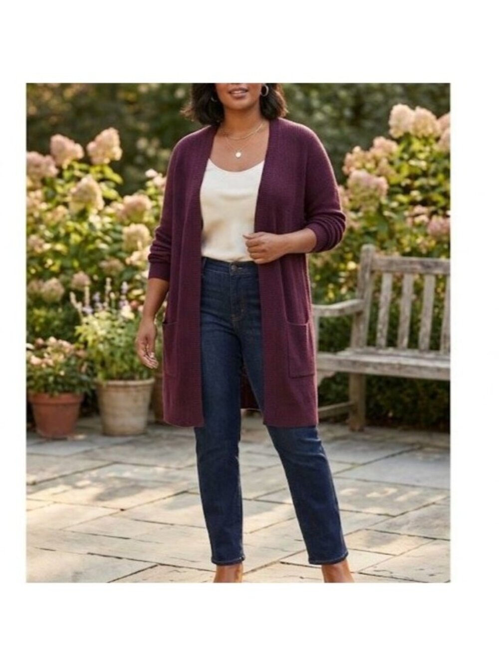 Torrid Ribbed Varsity Cardigan Womens Size 5X Dark Purple Grunge Longline NEW
